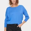 Mila R-Neck Pullover - Ultramarine