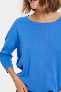 Mila R-Neck Pullover - Ultramarine