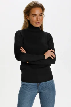 Mila Rollneck Pullover - Black