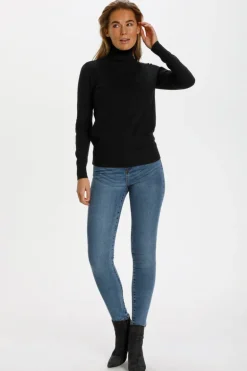 Mila Rollneck Pullover - Black
