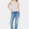 Mila Shimmer Tank Top - Silver