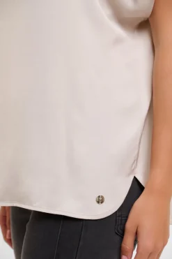 Milo Round Neck Top - Birch