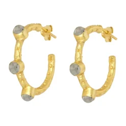 Mini Cruise Earrings - Labradorite