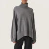 Molina High Neck Pullover LS - Grey Melange