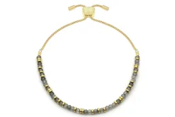 Mystical Labradorite Gold Bracelet