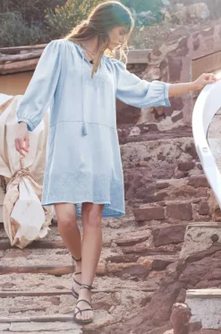 Nia Dress - Blue