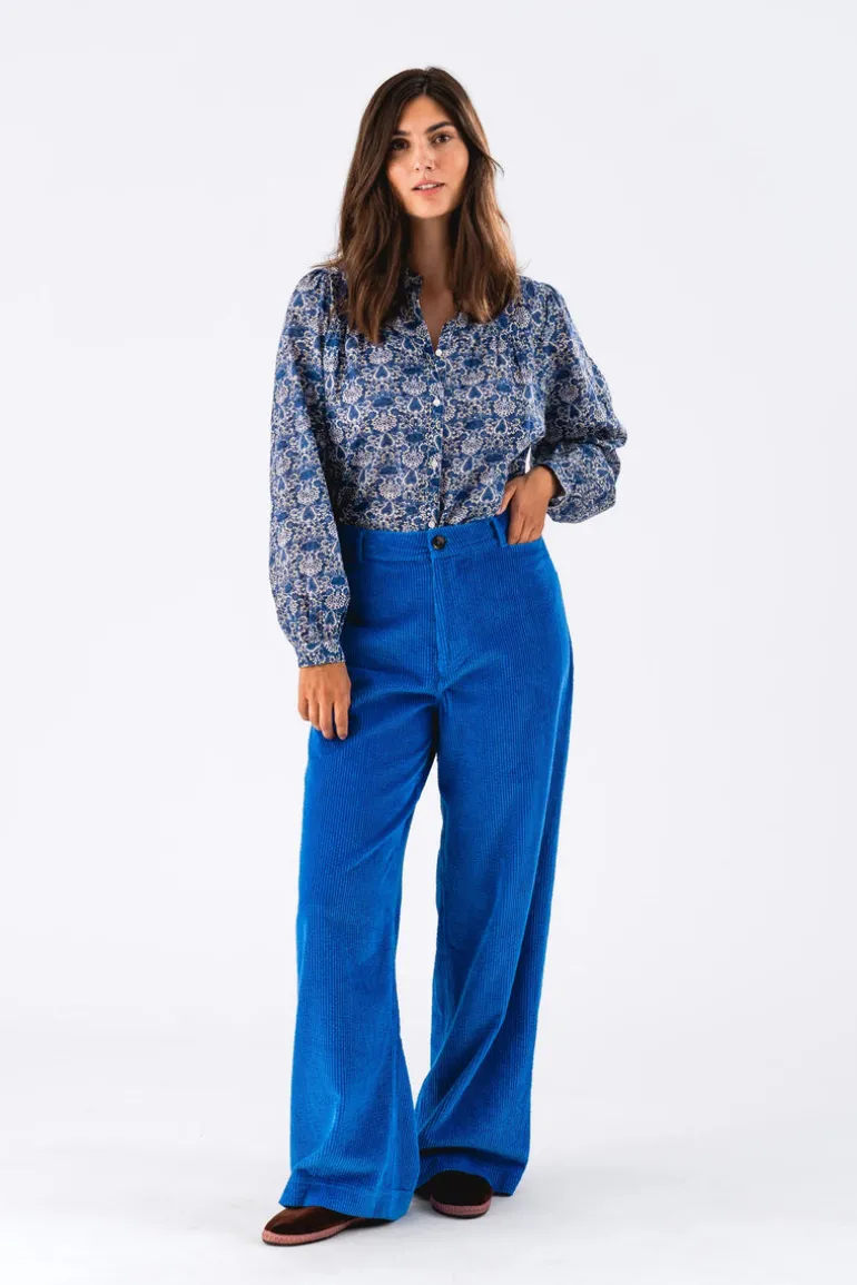 Nicky Shirt LS - Blue