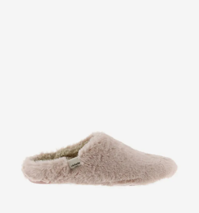 Norte Pelo Slippers - Nude