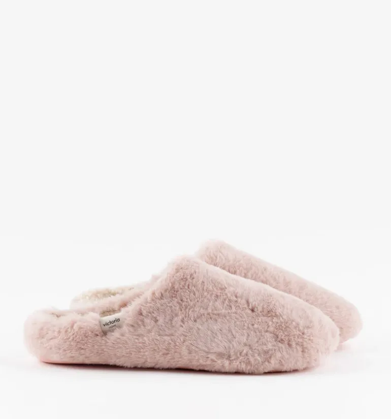 Norte Pelo Slippers - Nude
