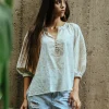 Oval Top - White/Gold