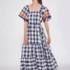 Palmeira Dress - Vichy Navy
