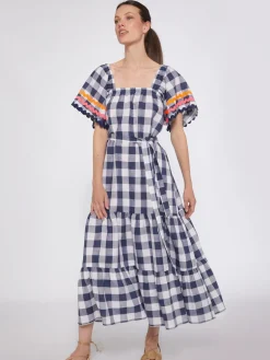Palmeira Dress - Vichy Navy