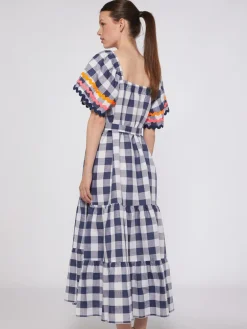 Palmeira Dress - Vichy Navy