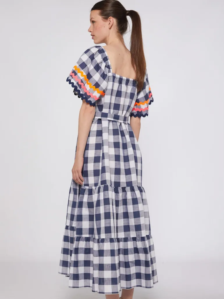 Palmeira Dress - Vichy Navy