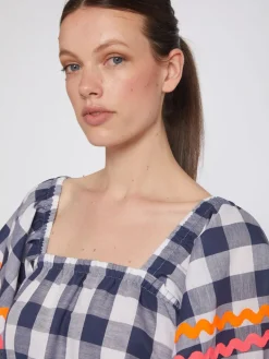 Palmeira Dress - Vichy Navy