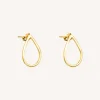 Pd Tear Earring - Gold