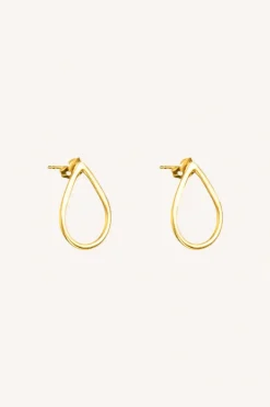 Pd Tear Earring - Gold