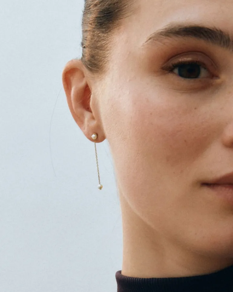 Pearly Earrings Gold
