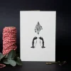Penguin Mistletoe Card