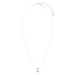 Polished Drop Chain Necklace - Silver
