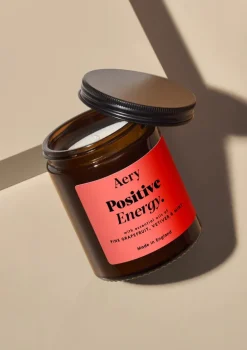 Positive Energy Scented Jar Candle - Pink Grapefruit, Vetiver, Mint