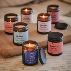 Positive Energy Scented Jar Candle - Pink Grapefruit, Vetiver, Mint
