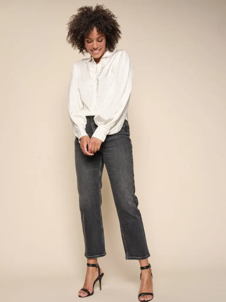 Rachel Siva Cropped Jeans - Dark Grey