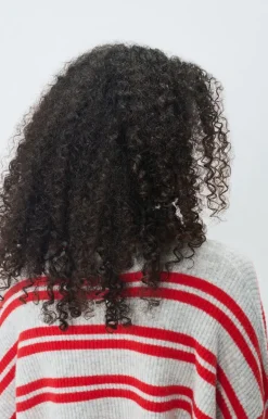 Raxow Scoop Jumper - Gris Chine / Rayures Fraise