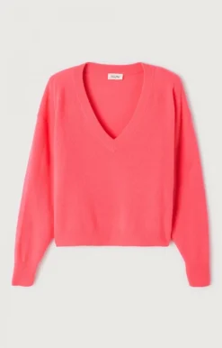 Raxow V-Neck Jumper - Hortensia Fluo