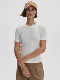 Regina Fitted Tee - White