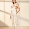 Rhea Dungarees - White