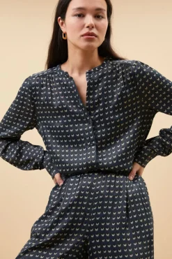 Ribbe Rastre Blouse - Rastre Print