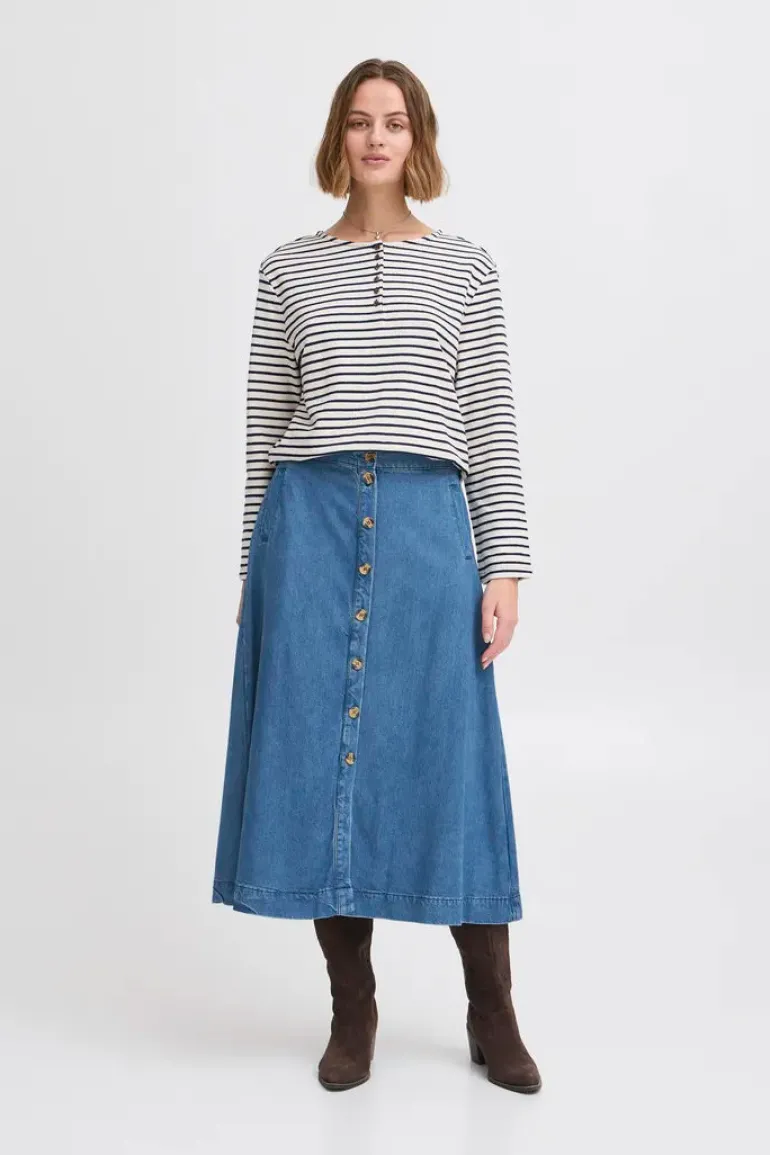 Risle Skirt - Mid Blue