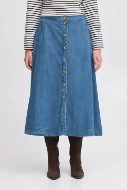 Risle Skirt - Mid Blue