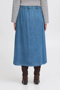 Risle Skirt - Mid Blue