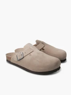 Riva Velour Sandal - Taupe