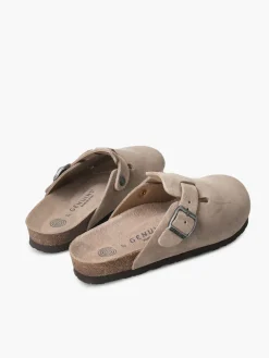 Riva Velour Sandal - Taupe