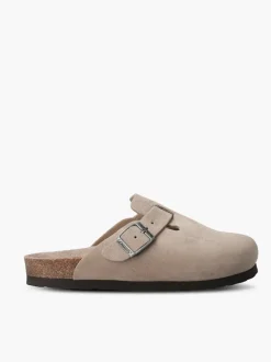 Riva Velour Sandal - Taupe
