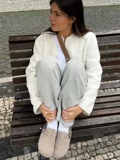 Riva Velour Sandal - Taupe