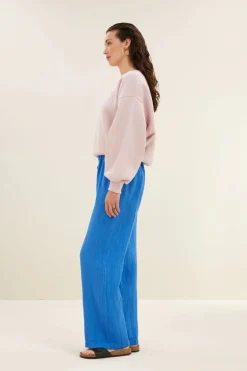 Robyn Linen Pants - Queens Blue