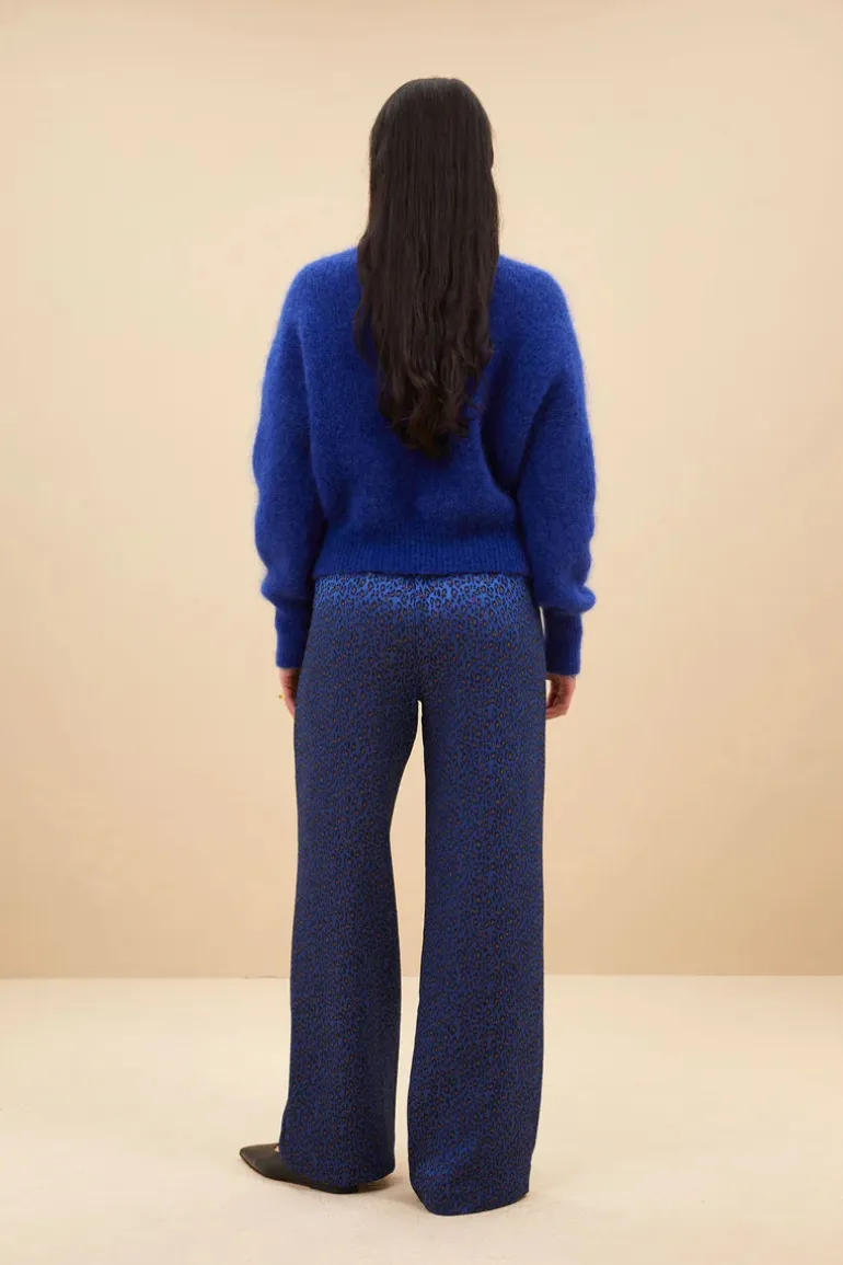 Robyn Pant - Blue Cheetah Print