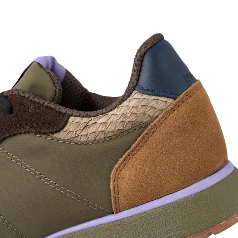 Ronja Trainer - Dark Olive/Orchid