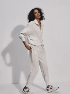 Roxbury Zip Through - Ivory Marl
