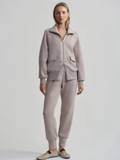 Roxbury Zip Through - Taupe Marl