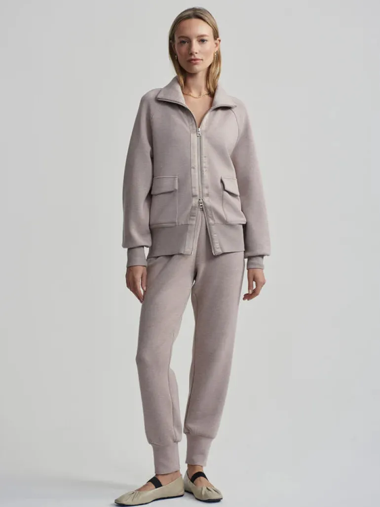 Roxbury Zip Through - Taupe Marl