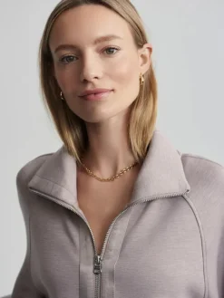 Roxbury Zip Through - Taupe Marl