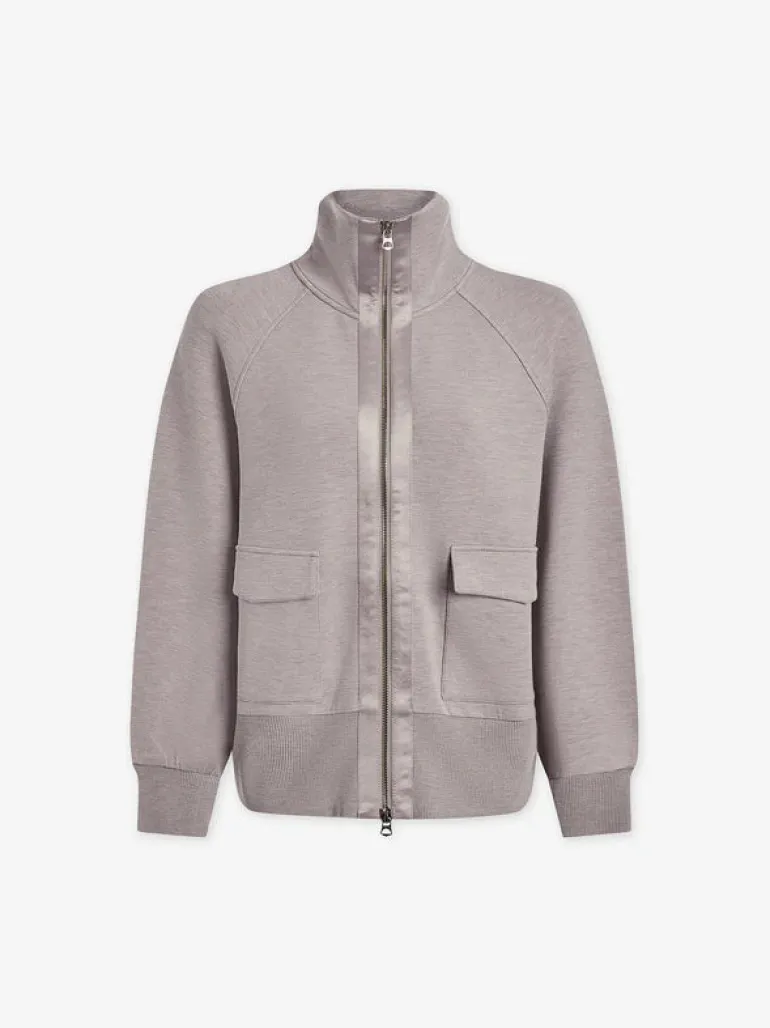 Roxbury Zip Through - Taupe Marl