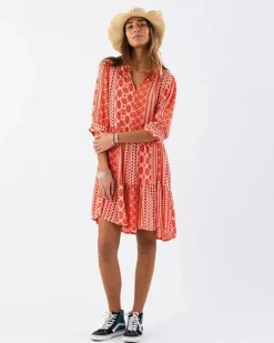 Sabine Short Dress SS - Red