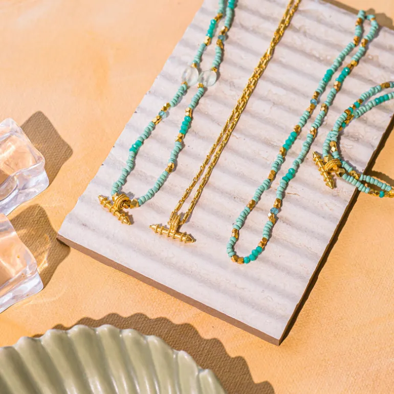 Sadie Necklace Aqua