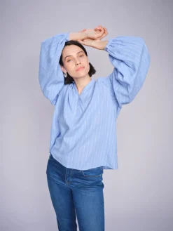 Safi Blouse - Hydrangea